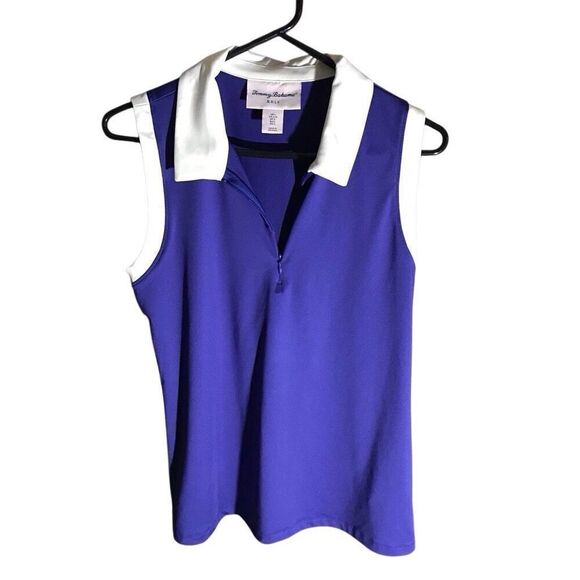 Tommy Bahama golf pickleball Size Large sleeveless shirt purple sleeveless - Picture 2 of 4